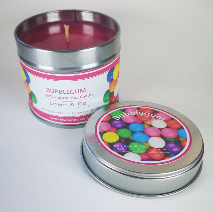 bubble gum scented candle